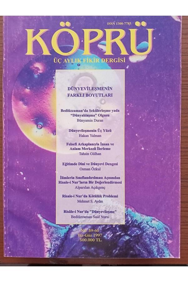 Yeni Asya Neşriyat Dünyevileşmenin Farklı Boyutu Köprü - Image 1