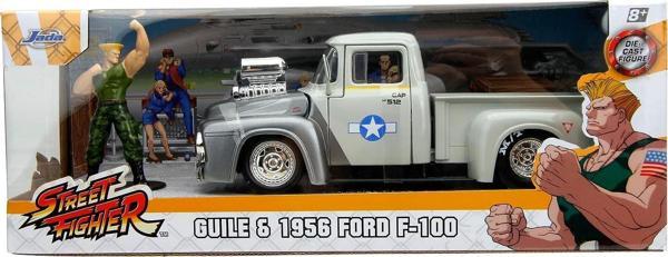 Jada Street Fighter Guile Figür & 1956 Ford Pickup 1:24 253255057 - Image 1