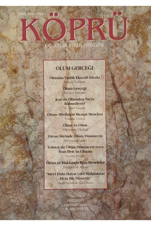 Yeni Asya Neşriyat Ölüm Gerçeği Köprü No: 76 Güz/2001 - Image 1