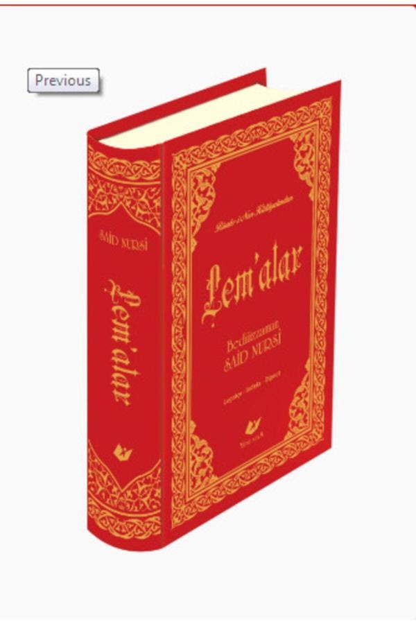 Yeni Asya Neşriyat Lemalar Yeni Tanzim-Büyük Boy-Sayfa Içi Lügatçeli-İndexl - Image 1