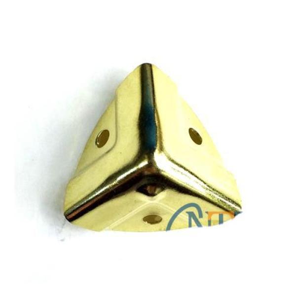 Dekoratif, Kutu, Sandık Köşesi - 35x22 mm, Küçük, Sarı, 100 Adet - Image 1