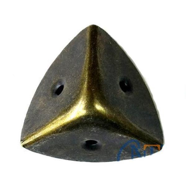 Dekoratif, Kutu, Sandık Köşesi - 45x28 mm, Büyük, Antik, 100 Adet - Image 1