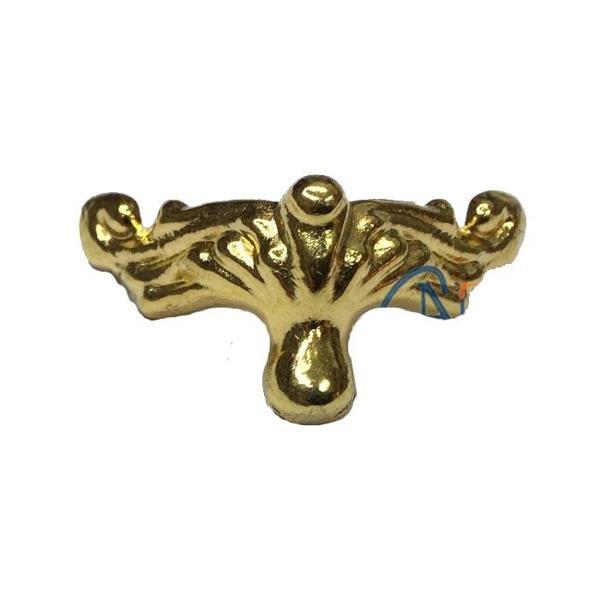 Köşe Etekli Sandık Ayağı, Kutu Ayak 1,5 cm - Sarı - Image 1