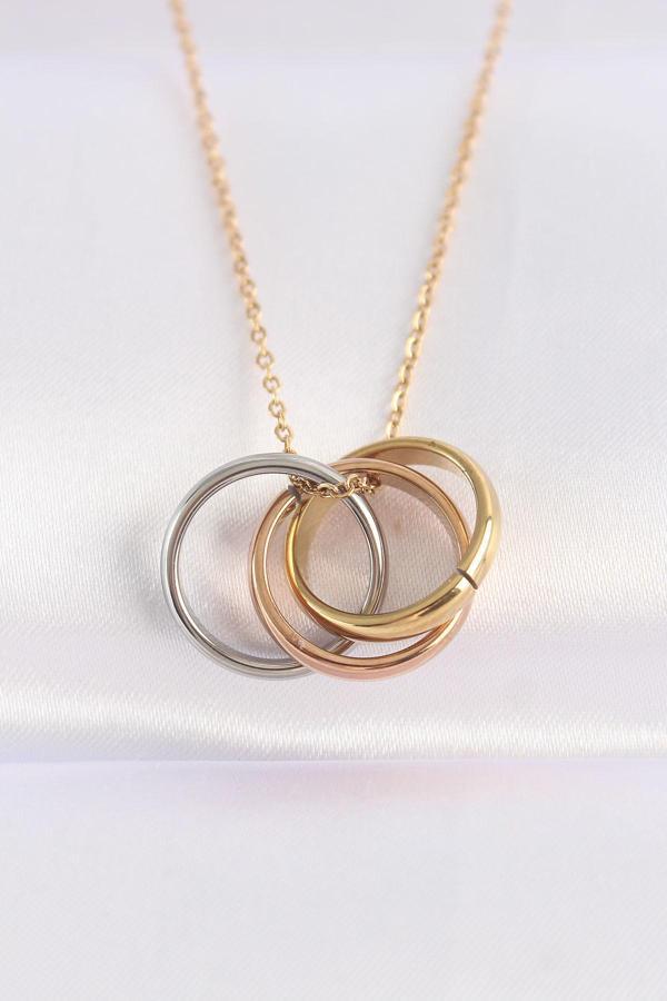 316L Çelik Zincir Çoklu Renk Model Kolye - TJ-BKO8668 - Image 1