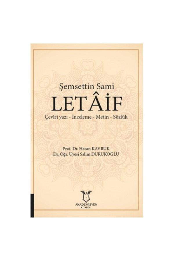 Akademisyen Yayınevi Şemsettin Sami Letaif - Akademisyen Yayınevi - Image 1