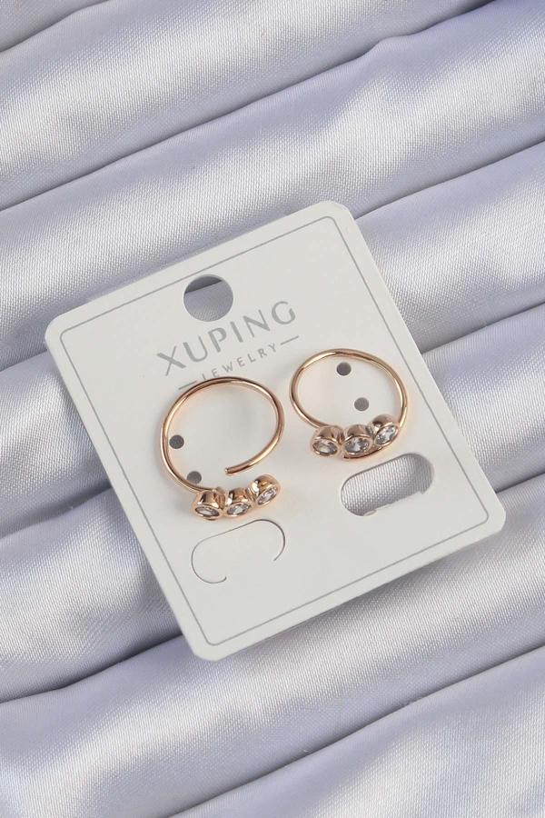 Xuping Rose Renk Zirkon Taşlı Su Yolu Küpe - TJ-BKP9430 - Image 1