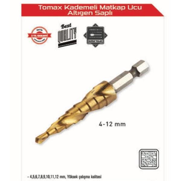 Kademeli Matkap Ucu 4-12 mm Arası - Altıgen Saplı - Image 1