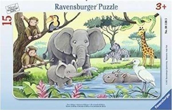 Ravensburger 15 Parça Çerçeveli Puzzle Hayvanlar 061365 - Image 1