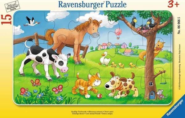 Ravensburger 15 Parça Puzzle Cuddly Friends 060665  - Image 1