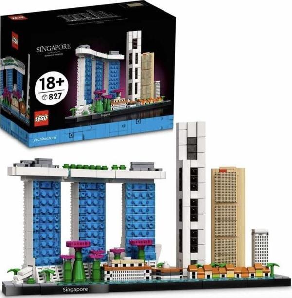 LEGO Architecture Singapur 21057 +18 Yaş (827 Parça) - Image 1