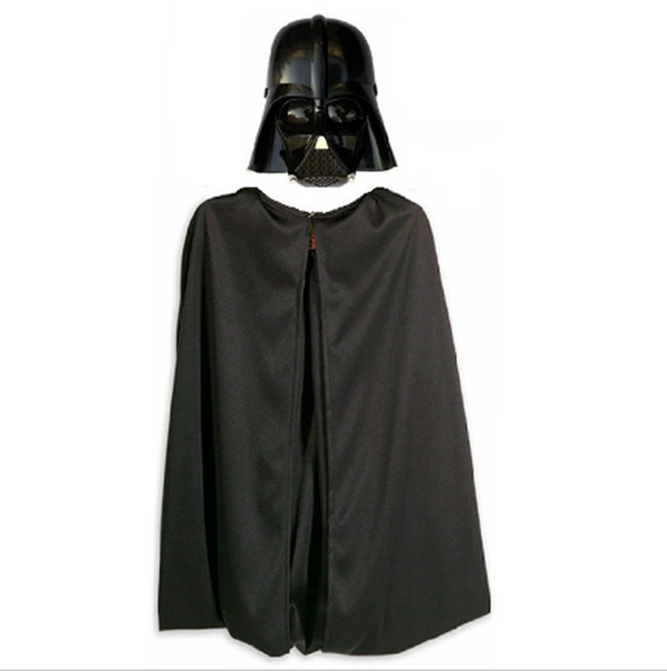 Çocuk Boy Yıldız Savaşları Star Wars Darth Vadet Maskesi ve 90 cm Pelerin Seti Siyah - Image 1