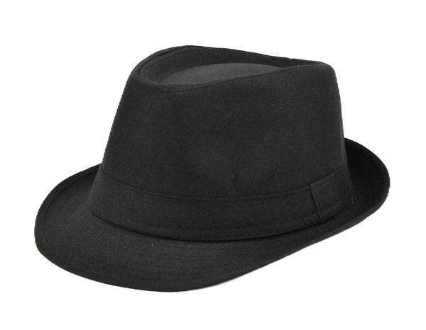 Çocuk Boy Siyah Kumaş Fötr Şapka Gösteri Şapkası Michael Jackson Şapkası 54 No - Image 1