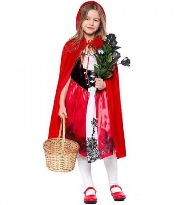 Kırmızı Başlıklı Kız Şapkalı Pelerin 90 cm - Image 1