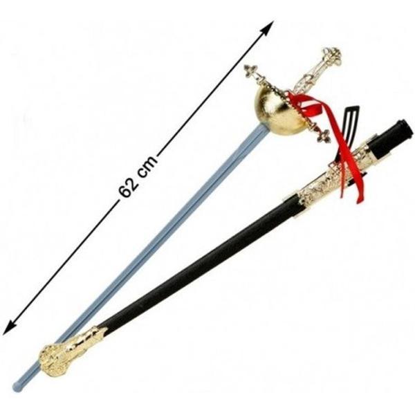 Kostüm Partisi Plastik Zararsız Zorro Kılıcı Şövalye Kılıcı 62 cm - Image 1