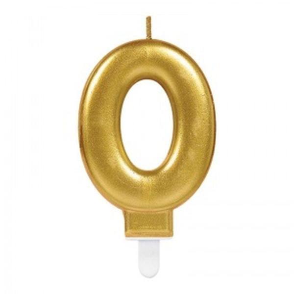 0 Rakam Mum Gold Renk - Image 1