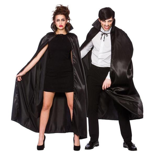 Siyah Renk Yakalı Halloween Pelerini 120 cm - Image 1