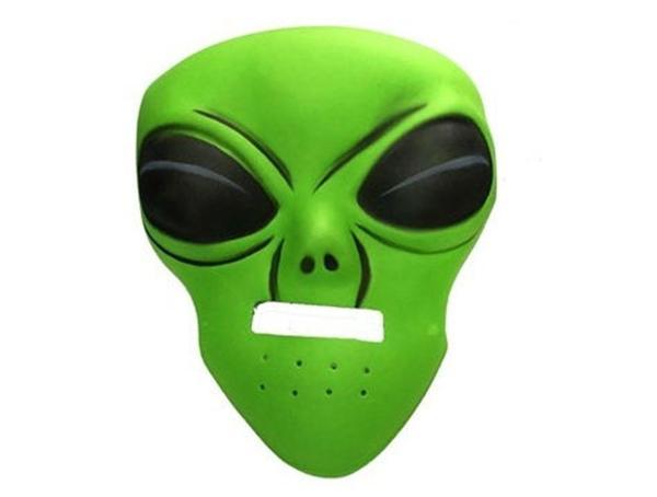 Ghoulish Productions Green Alien Mask 45x30 cm ( UZAYLI ) - Image 1