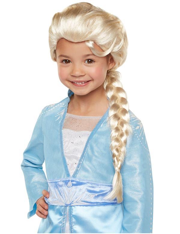Platin Altın Dore Renk Karlar Ülkesi Elsa Frozen Peruğu Çocuk Boy - Image 1