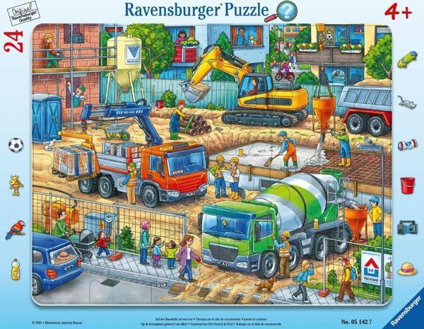 Ravensburger 24 Parça Çerçeveli Puzzle Şantiyede 051427 - Image 1