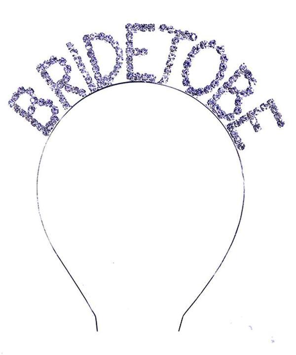 Kristal Taşlı Gümüş Renk Bride To Be Gelin Tacı - Image 1