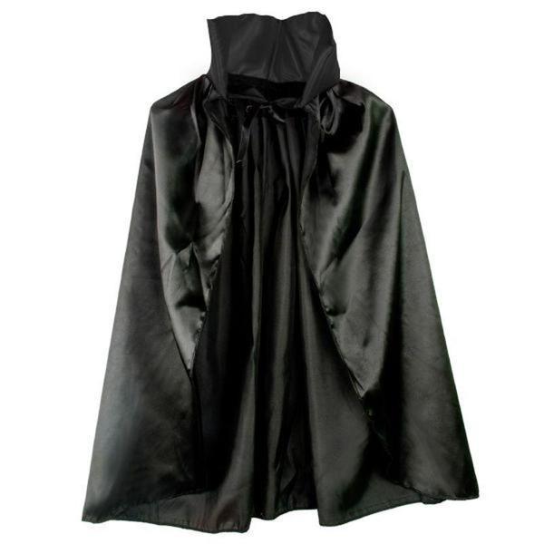 Siyah Renk Yakalı Halloween Pelerini 90 cm - Image 1