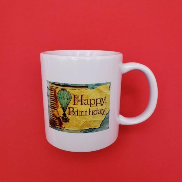 Baskılı Happy Birthday Kupa Bardak - Image 1