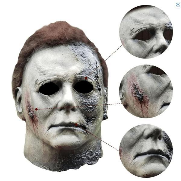 Michael Myers Lateks Maske - Michael Myers Et Maske Kafaya Tam Geçmeli - Image 1
