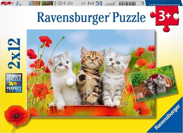 Ravensburger 2x12 Parça Puzzle Yavru Kediler 076260 - Image 1
