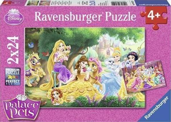 Ravensburger 2x24 Parça Puzzle Prenses´in Arkadaşları 089529 - Image 1
