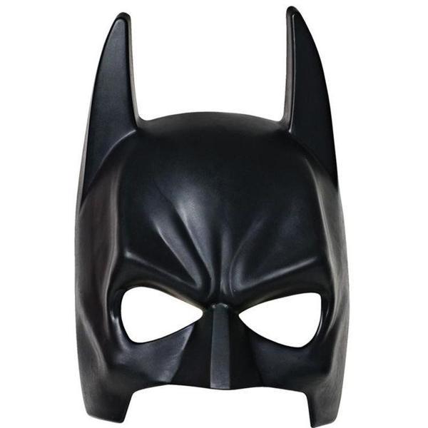 Siyah Renk Çocuk Boy Arkadan Lastikli Batman Maskesi Yarasa Adam - Image 1