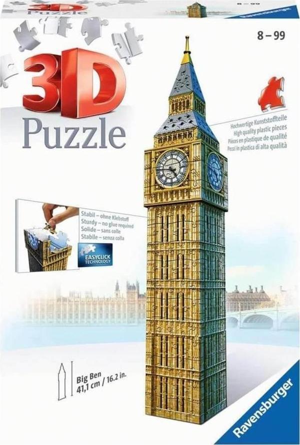 Ravensburger 3 Boyutlu Plastik Puzzle Big Ben Saat Kulesi 125548 - Image 1