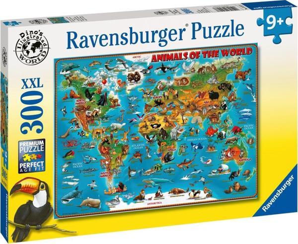 Ravensburger 300 Parça Puzzle Hayvanların Dünyası 132577 - Image 1