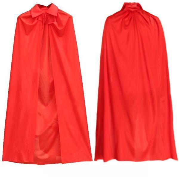 Kırmızı Renk Yakalı Pelerin 120 cm - Image 1