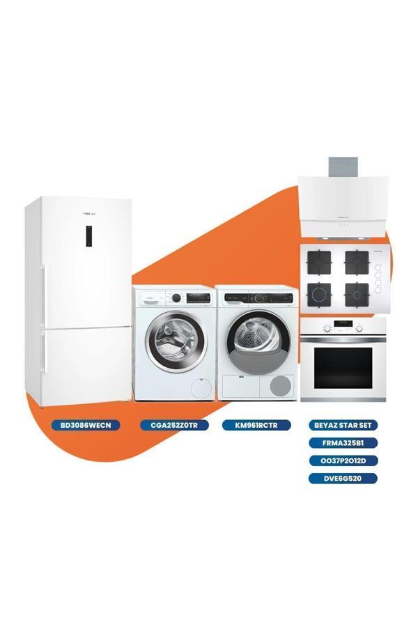 Profilo Çeyiz Paketi 1 (Buzdolabı, Çamaşır Mak, Kurutma Mak, Ankastre Set) - Image 1
