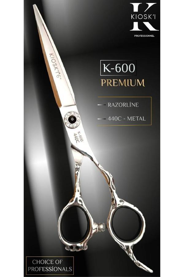 Kioski Profesyonel Premium Lüks Makas 440-C 6 Numara K-600 - Image 1