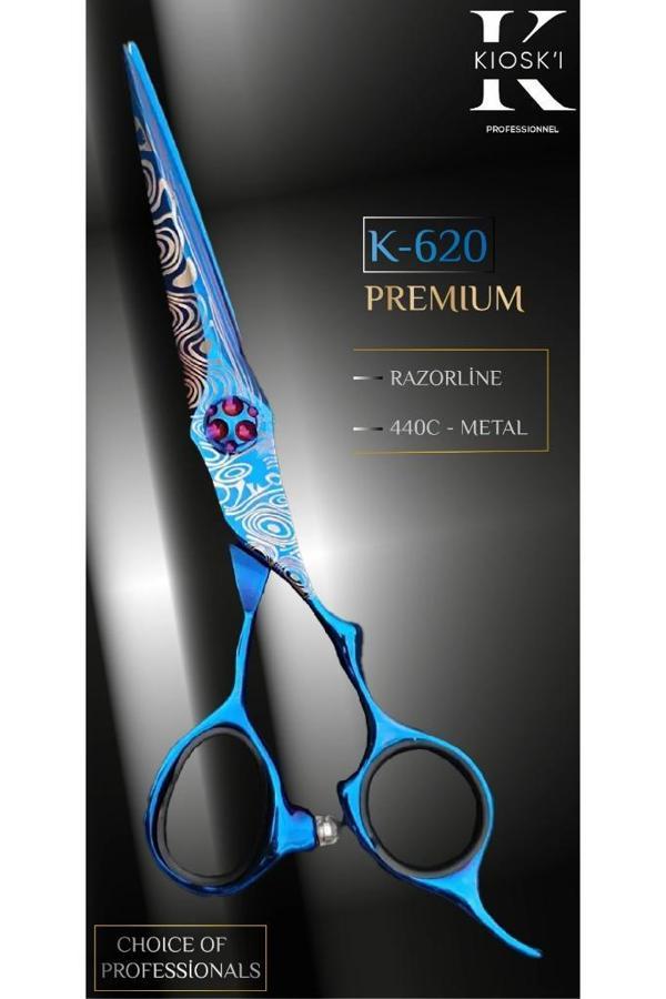 Kioski Profesyonel Premium Lüks Makas 440-C 6 Numara K-620 - Image 1