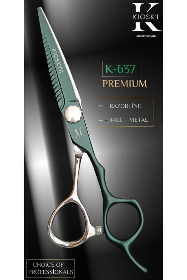 Kioski Profesyonel Premium Lüks Makas 440-C 6 Numara K-637 - Image 1