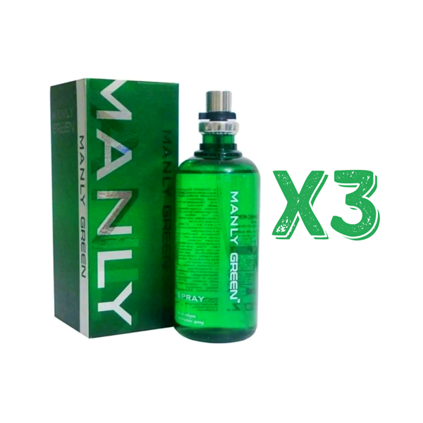 Manly Green EDC 125 Ml Erkek Parfüm 3 Adet - Image 1