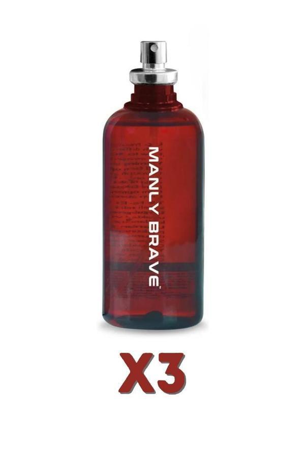 Manly Brave EDC 125 Ml Erkek Parfüm 3 Adet - Image 1