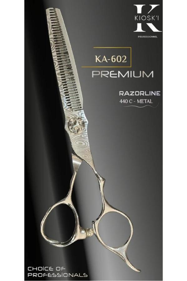 Kioski Profesyonel Premium Lüks Ara (Efile) Makas 440-C 6 Numara KA-602 - Image 1