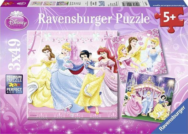 Ravensburger 3x49 Parça Puzzle Pamuk Prenses 092772 - Image 1