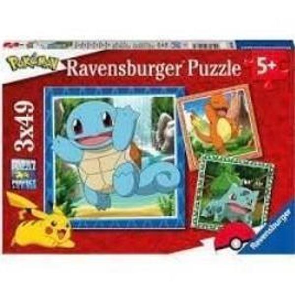 Ravensburger 3x49 Parça Puzzle Pokemon 055869  - Image 1