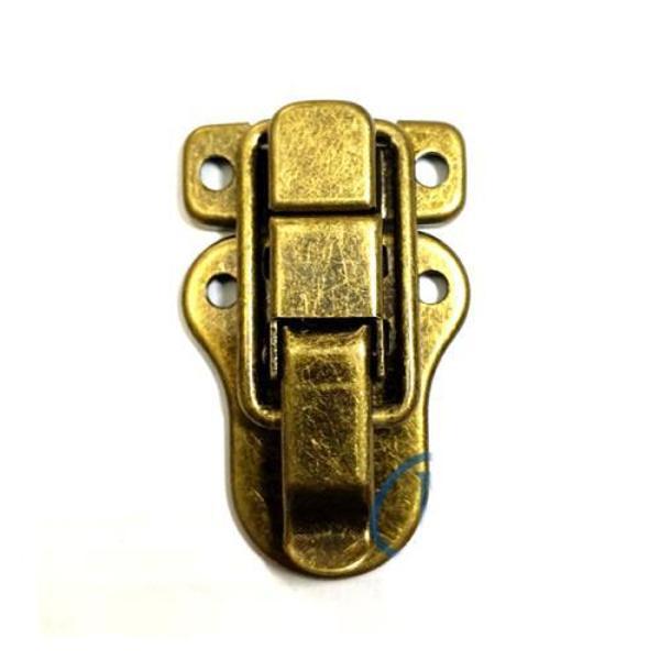 Sandık, Kutu Klipsi, Ön Kilidi - 48x30mm, Antik, 1 Adet - Image 1