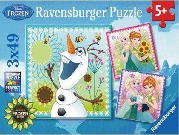 Ravensburger 3x49 Parça Puzzle Walt Disney Frozen 092451 - Image 1