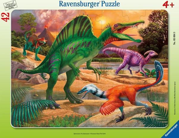 Ravensburger 42 Parça Büyük Çerçeveli Puzzle Spinosaurus 050949 - Image 1