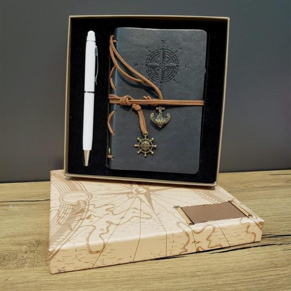 Defter Ve Kalem Kutulu Set Gri - Image 1