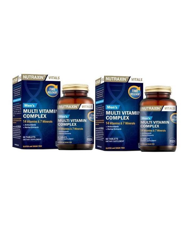 Nutraxin Men's Multi Vitamin Complex 60 Tablet x 2 Adet - Image 1