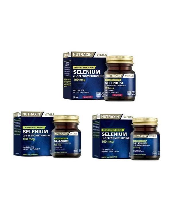 NUTRAXİN SELENİUM 100 MCG 100 TABLET x 3 ADET - Image 1