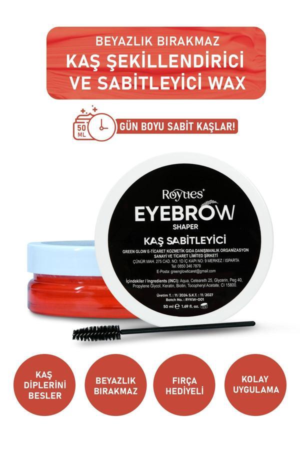 Royues Kaş Şekillendirici - Kaş Sabitleyici Wax - Eyebrow Shaper Wax - 50Ml - Image 1