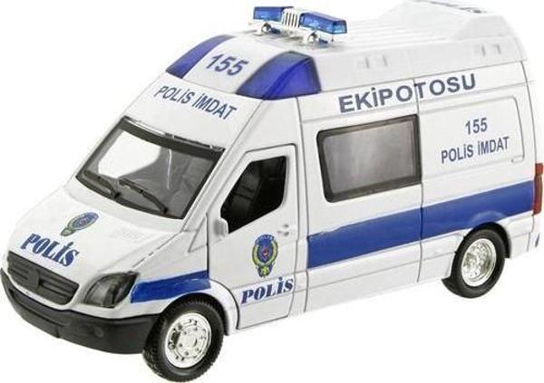 Birlik Oyuncak BİRLİK IŞIKLI METAL ÇEKBIRAK POLİS EKİP OTO FY5058SB-12D - Image 1